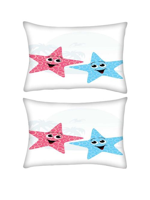 snoogg pack of two pair of little starfish rectangle toss throw pillow cushion cover decoarative pillow case 14 x 07" - 13572418 - Very Small Image - 1