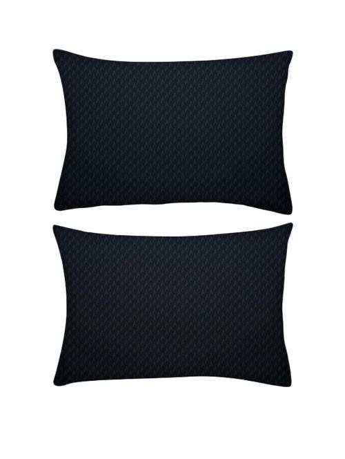 snoogg pack of two black wall rectangle toss throw pillow cushion cover decoarative pillow case 14 x 07" - 13572864 - Very Small Image - 1