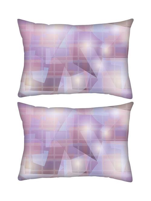 snoogg pack of two abstract pattern design rectangle toss throw pillow cushion cover decoarative pillow case 14 x 07" - 13573590 - Very Small Image - 1