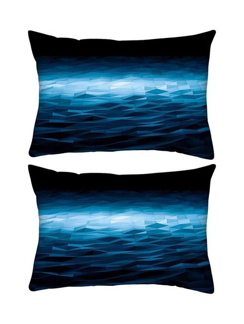 snoogg pack of two patternd abstract design rectangle toss throw pillow cushion cover decoarative pillow case 14 x 07" - 13573600 - Very Small Image - 1