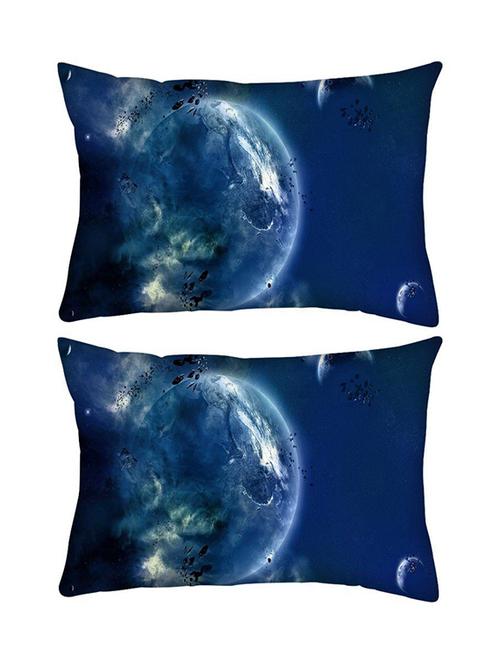 snoogg pack of two amazing space rectangle toss throw pillow cushion cover decoarative pillow case 14 x 07" - 13573622 - Very Small Image - 1