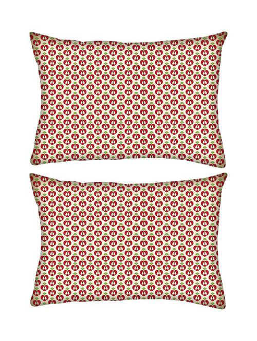 snoogg pack of two back to school rectangle toss throw pillow cushion cover decoarative pillow case 14 x 07" - 13573659 - Very Small Image - 1