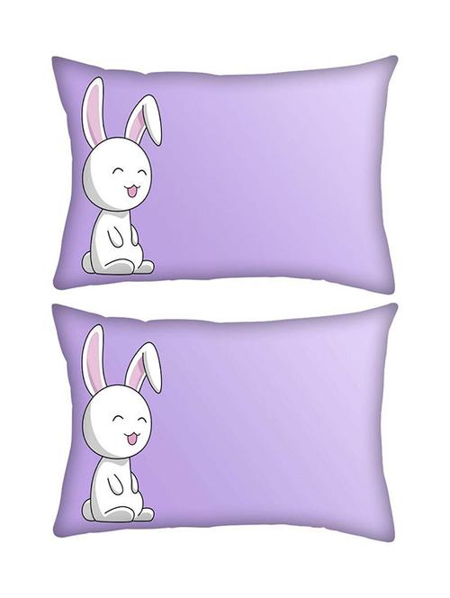 snoogg pack of two easter bunny rectangle toss throw pillow cushion cover decoarative pillow case 14 x 07" - 13573665 - Very Small Image - 1
