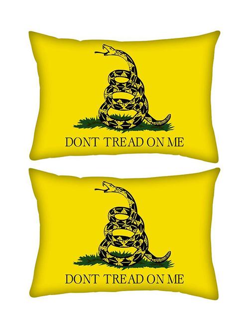 snoogg pack of two flag rectangle toss throw pillow cushion cover decoarative pillow case 14 x 07" - 13573724 - Very Small Image - 1