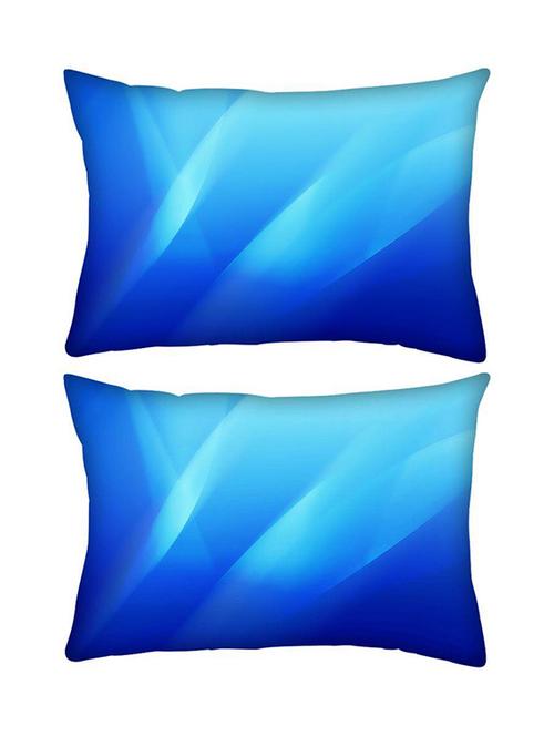 snoogg pack of two abstract yellow pattern rectangle toss throw pillow cushion cover decoarative pillow case 14 x 07" - 13573772 - Very Small Image - 1