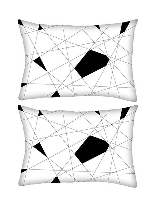 snoogg pack of two creativity takes courage rectangle toss throw pillow cushion cover decoarative pillow case 14 x 07" - 13573797 - Very Small Image - 1