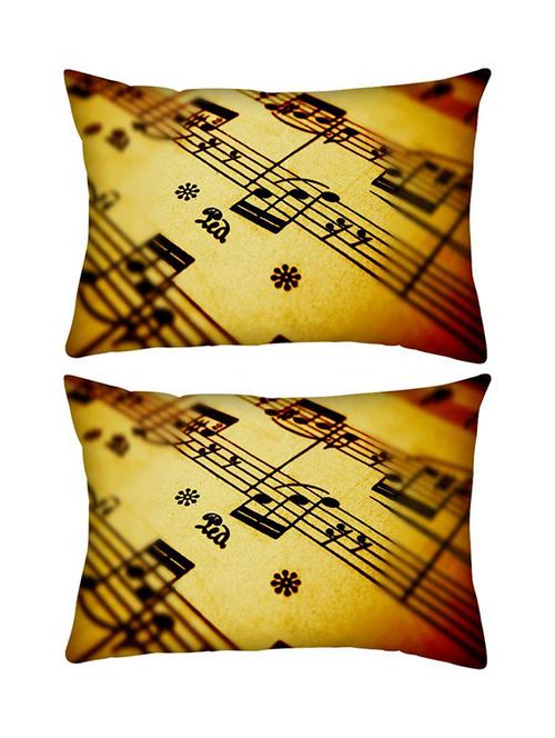 snoogg pack of two huge speakers rectangle toss throw pillow cushion cover decoarative pillow case 14 x 07" - 13573972 - Very Small Image - 1