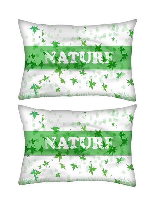 snoogg pack of two nature rectangle toss throw pillow cushion cover decoarative pillow case 14 x 07" - 13573988 - Very Small Image - 1