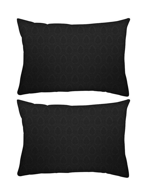 snoogg pack of two nostalgi plain rectangle toss throw pillow cushion cover decoarative pillow case 14 x 07" - 13574004 - Very Small Image - 1