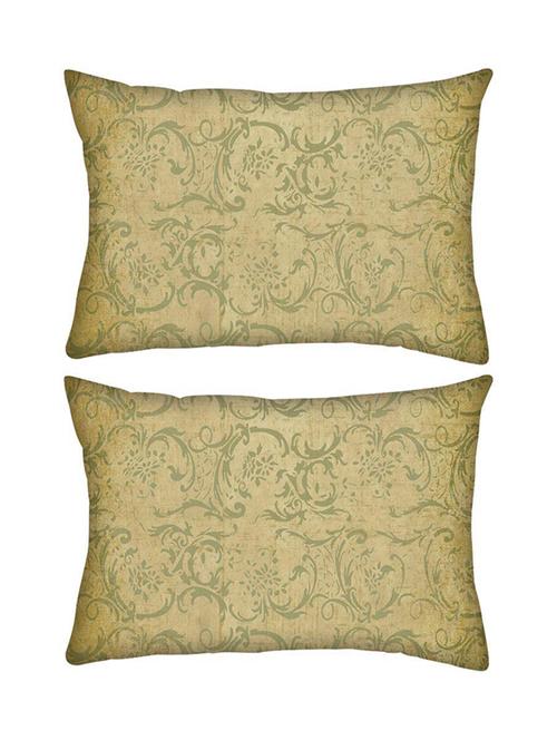 snoogg pack of two patterns textures rectangle toss throw pillow cushion cover decoarative pillow case 14 x 07" - 13574050 - Very Small Image - 1