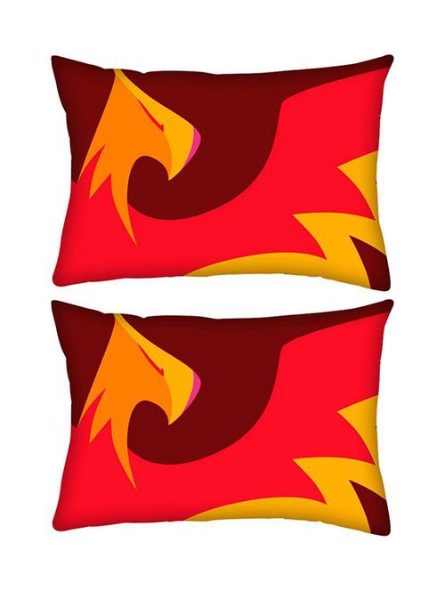 snoogg pack of two philomena rectangle toss throw pillow cushion cover decoarative pillow case 14 x 07" - 13574060 - Very Small Image - 1