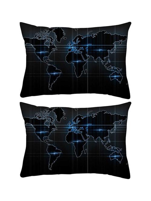 snoogg pack of two elephants rectangle toss throw pillow cushion cover decoarative pillow case 14 x 07" - 13575019 - Very Small Image - 1
