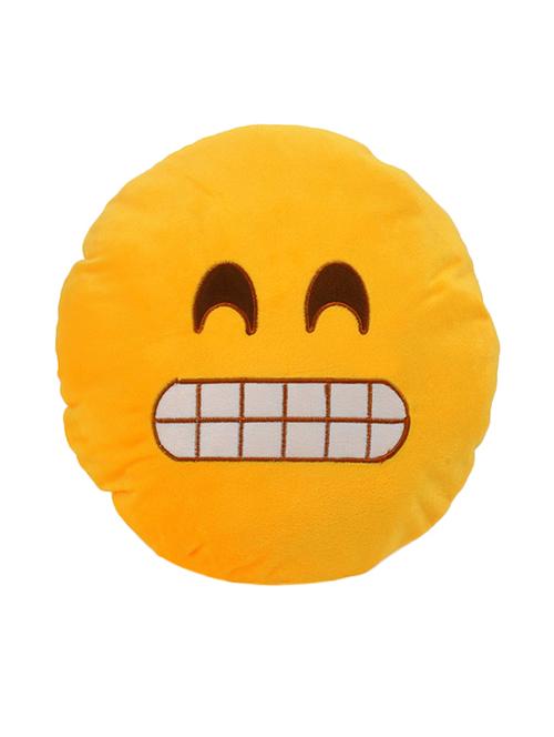 yellow polyester filled cushion - 13599258 - Very Small Image - 1