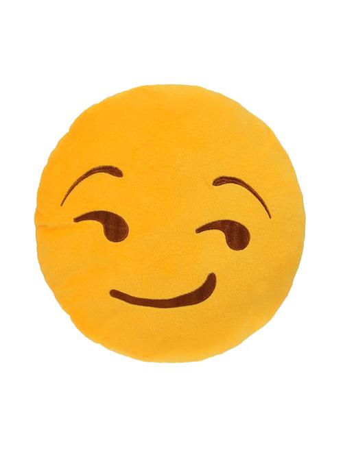 yellow polyester filled cushion - 13599269 - Very Small Image - 1