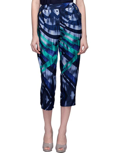 multicolored printed capri - 13600024 - Very Small Image - 1