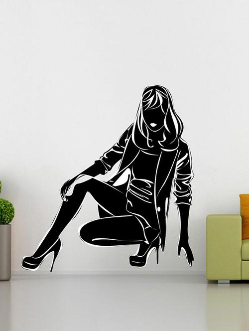 impression wall fashion girl wall sticker - 13600612 - Very Small Image - 1