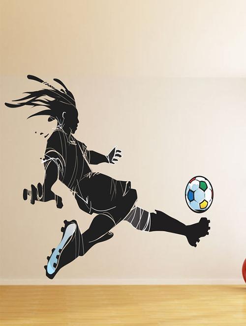 impression wall football player wall sticker - 13600616 - Very Small Image - 1