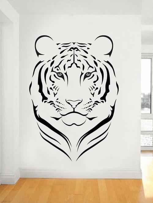impression wall lion face wall sticker - 13600632 - Very Small Image - 1