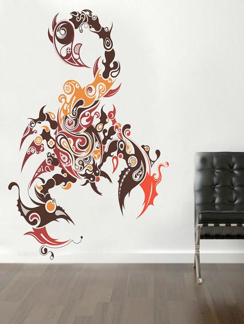impression wall scorpio art wall sticker - 13600640 - Very Small Image - 1