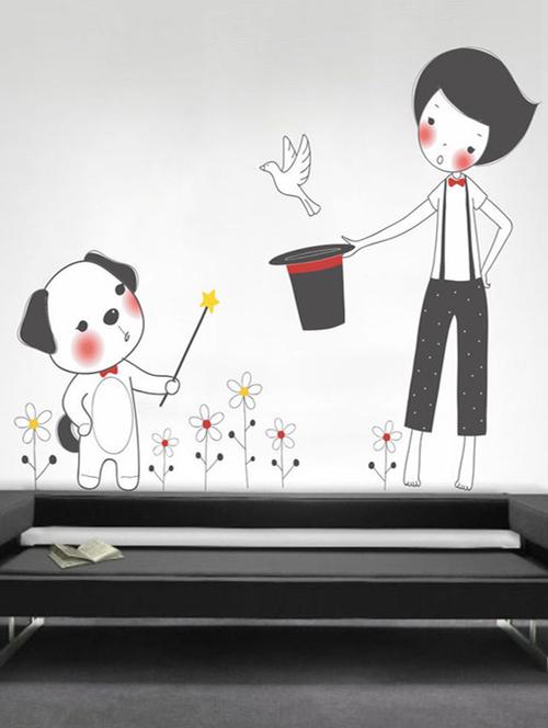 impression wall magic boy wall sticker - 13600662 - Very Small Image - 1