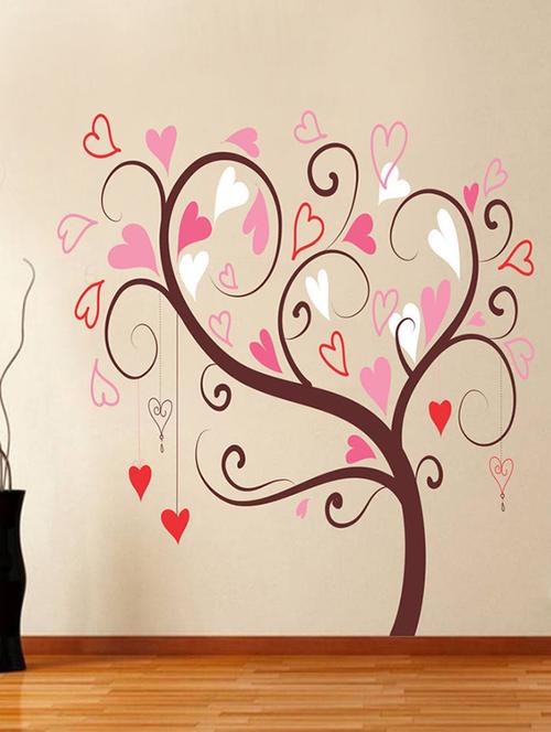 impression wall heart tree wall sticker - 13600666 - Very Small Image - 1