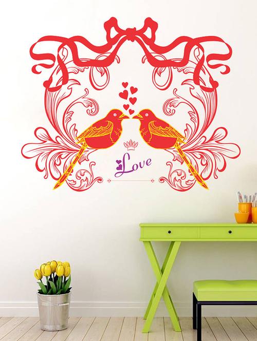 impression wall bird love wall sticker - 13600672 - Very Small Image - 1