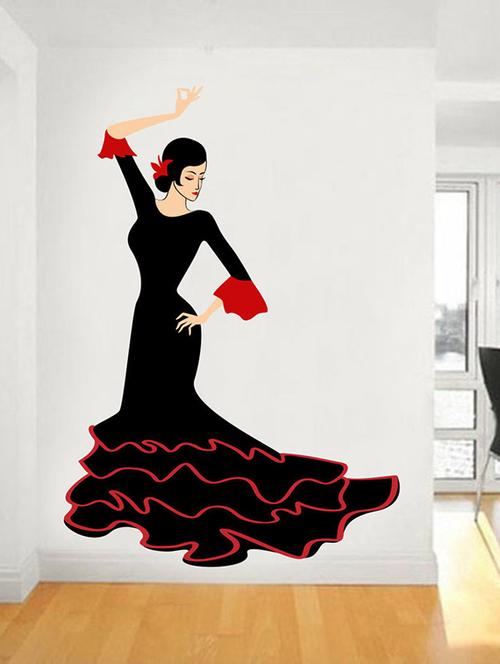 impression wall fashion girl wall sticker - 13600675 - Very Small Image - 1