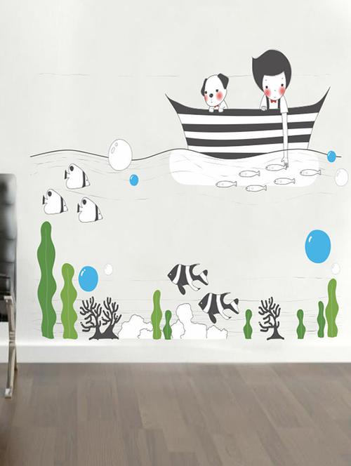 impression wall baby on water wall sticker - 13600683 - Very Small Image - 1