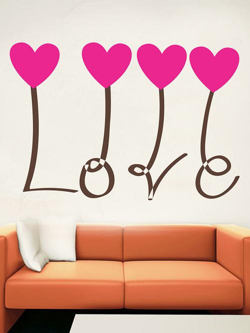impression wall hanging love on hearts wall sticker - 13600794 - Very Small Image - 1