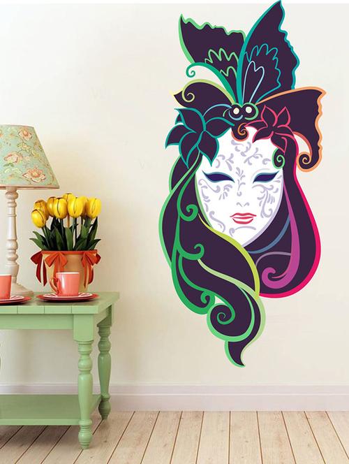 impression wall beautiful girl wall sticker - 13600808 - Very Small Image - 1
