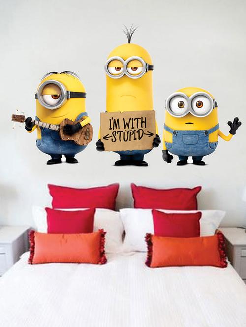 impression wall cute minions wall sticker - 13600826 - Very Small Image - 1