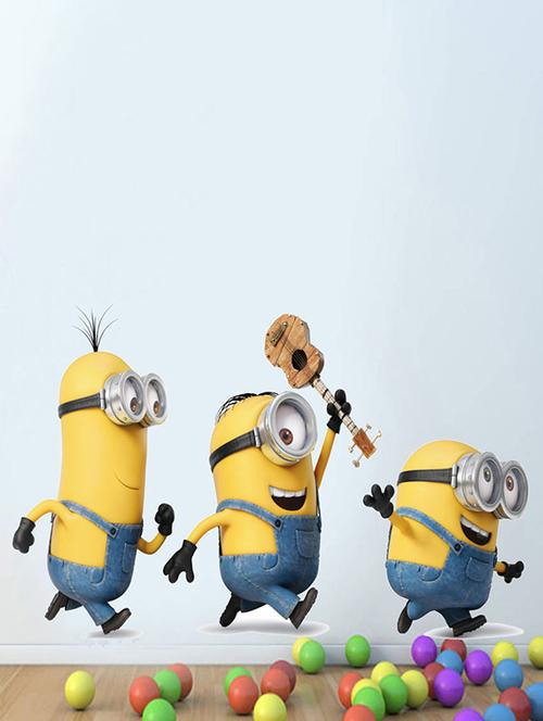 impression wall funny minions wall sticker - 13600829 - Very Small Image - 1