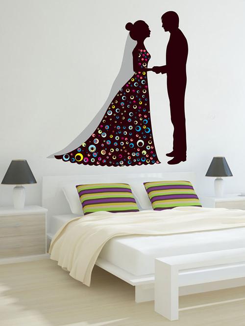 impression wall couple wall sticker - 13600837 - Very Small Image - 1