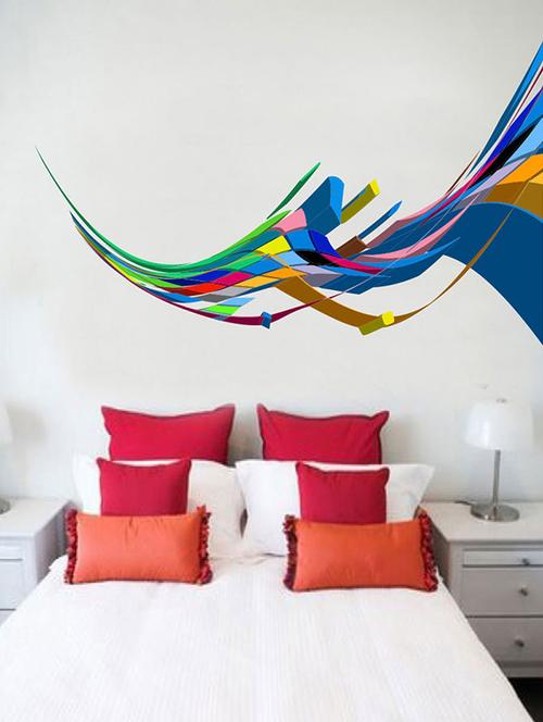 impression wall 3d abstact wall sticker - 13600856 - Very Small Image - 1