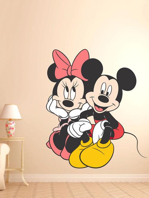 impression wall cute mickey minnie wall sticker - 13600878 - Very Small Image - 1