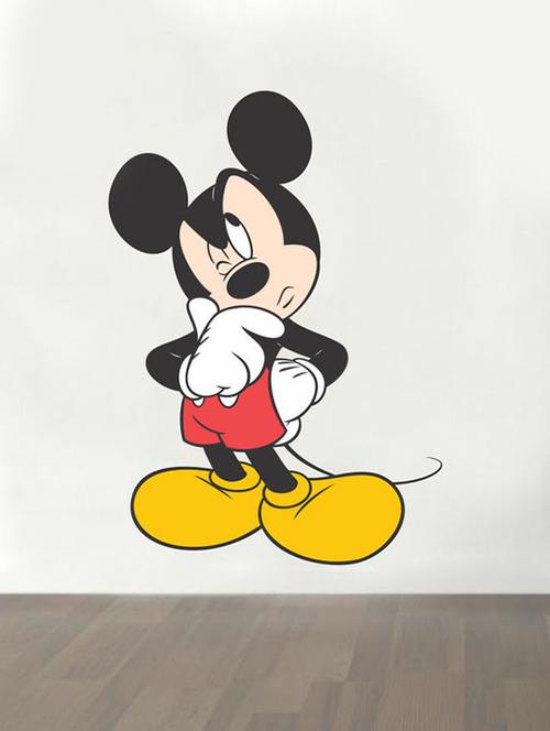 impression wall mickey thinking wall sticker - 13600887 - Very Small Image - 1