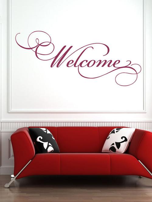 impression wall welcome wall sticker - 13600948 - Very Small Image - 1