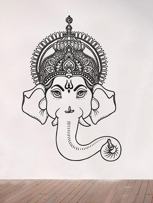 impression wall ganesh ji wall sticker - 13600977 - Very Small Image - 1