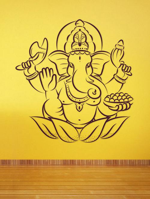 impression wall ganesh ji wall sticker - 13600992 - Very Small Image - 1