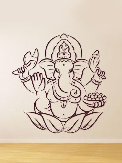 impression wall ganesh ji wall sticker - 13600994 - Very Small Image - 1