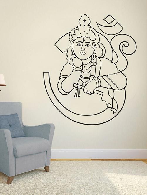 impression wall krishan ji wall sticker - 13601003 - Very Small Image - 1