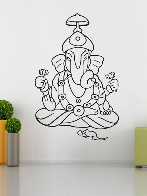 impression wall ganesh ji wall sticker - 13601005 - Very Small Image - 1