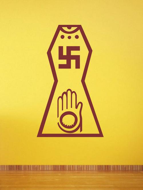 impression wall jain sign wall sticker - 13601011 - Very Small Image - 1