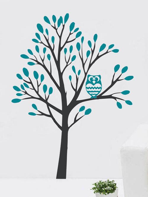 impression wall colored tree wall sticker - 13601033 - Very Small Image - 1