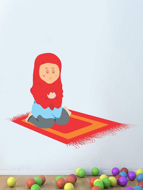 impression wall performing namaz wall sticker - 13601053 - Very Small Image - 1