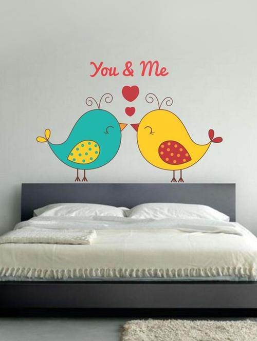 impression wall bird love wall sticker - 13601078 - Very Small Image - 1