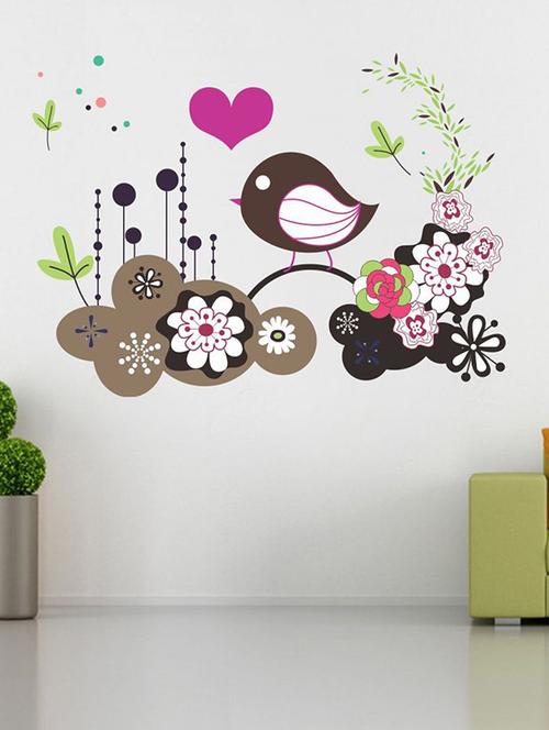 impression wall beautiful bird wall sticker - 13601084 - Very Small Image - 1