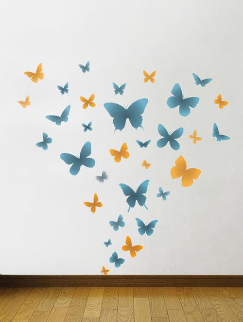impression wall butterfly's wall sticker - 13601090 - Very Small Image - 1