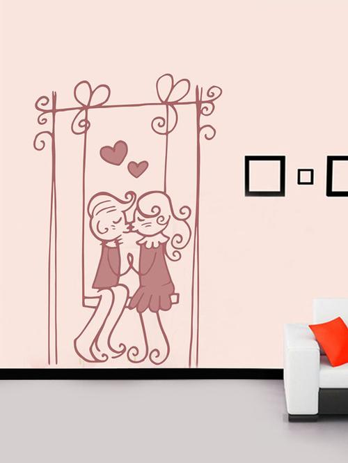 impression wall cute love wall sticker - 13601112 - Very Small Image - 1