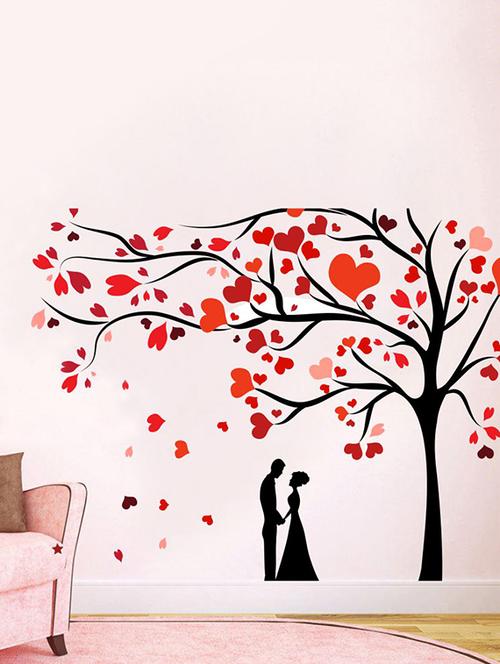 impression wall beautiful love & tree wall sticker - 13601116 - Very Small Image - 1